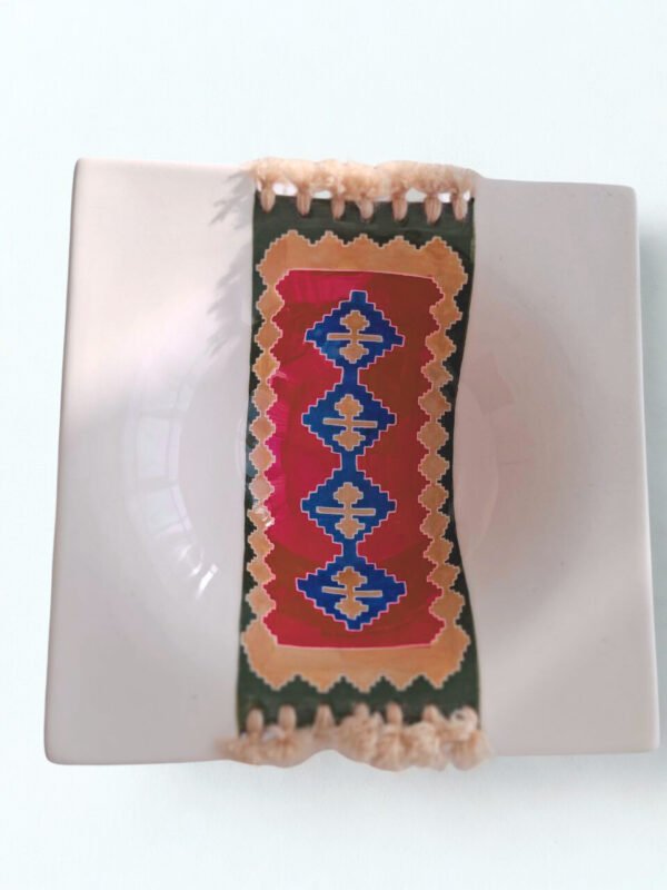 Decorative Ceramic Bowl – Geometric Tribal Medallions
